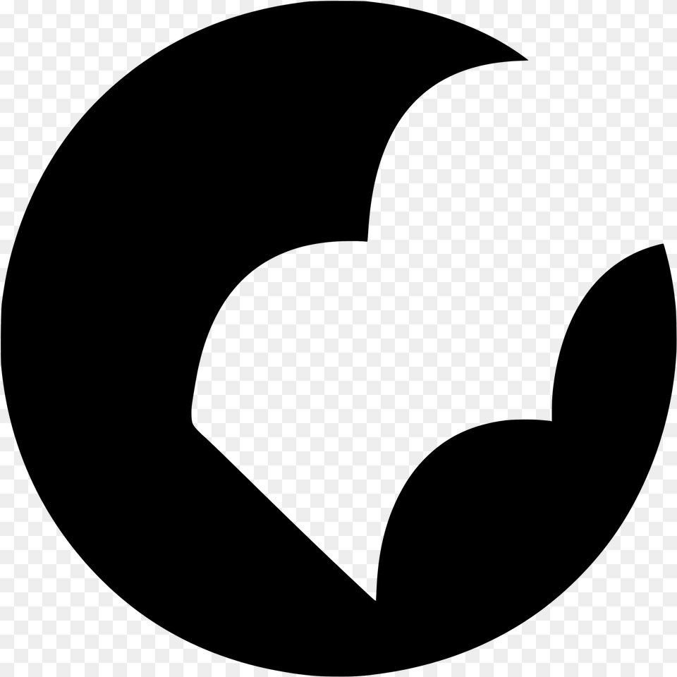 Crescent, Gray Free Transparent Png