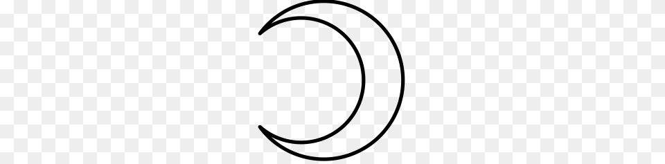 Crescent, Gray Free Transparent Png