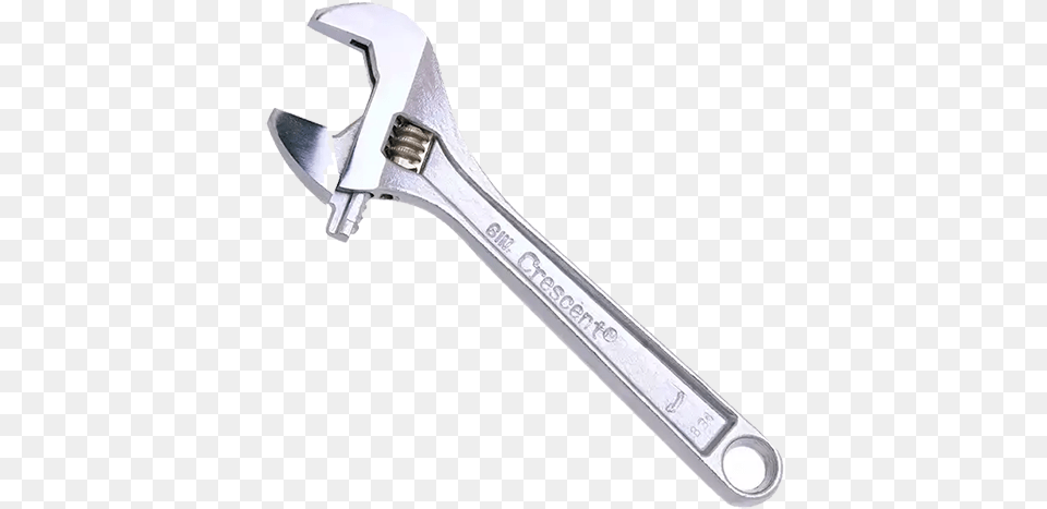 Crescent 6quot Chrome Finish Adjustable Wrench Cooper Hand Tools Crescent Ac16c Adjustable Wrench, Blade, Dagger, Knife, Weapon Png