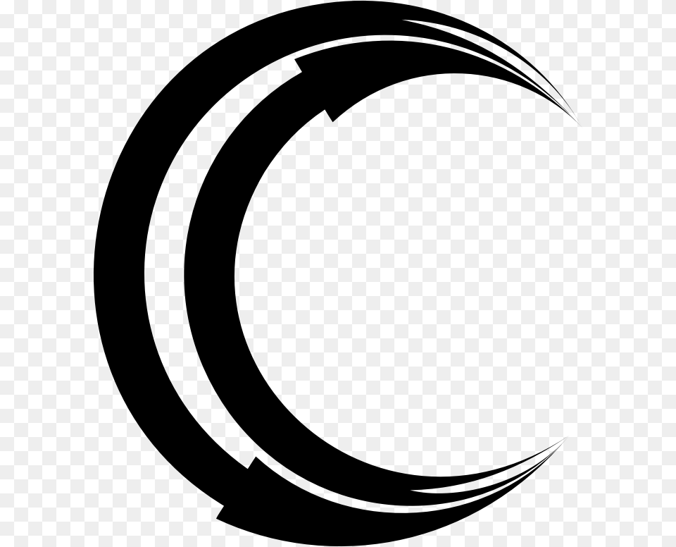 Crescent Arrows Luna De Iori Yagami, Gray Free Transparent Png