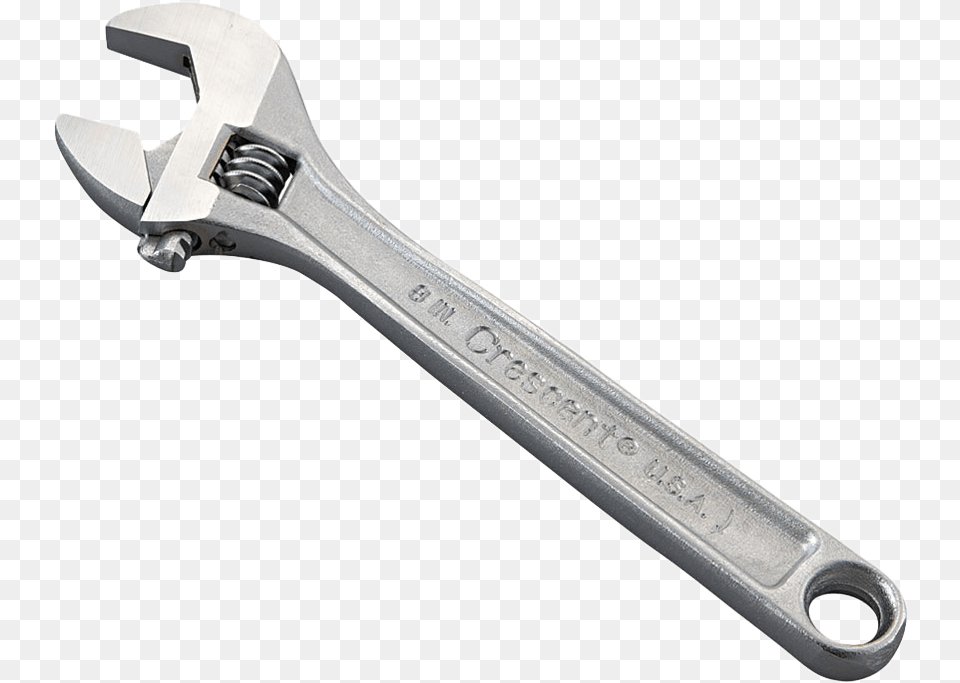 Crescent Chrome Adjustable Wrenches Adjustable Spanner, Blade, Dagger, Knife, Weapon Png Image