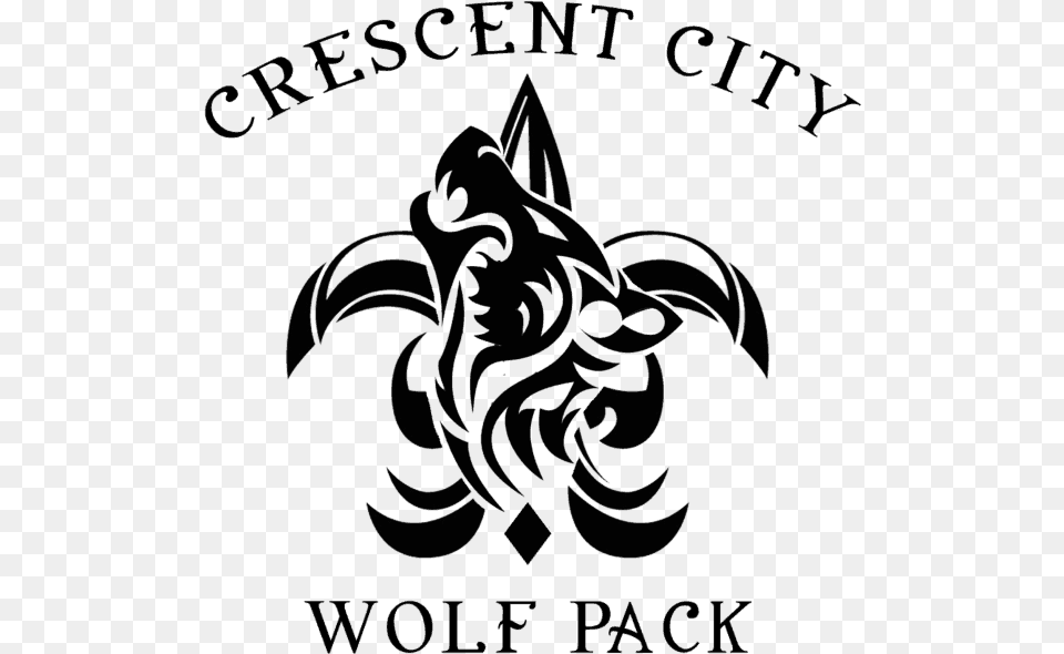 Crescent City Wolf Pack Logo Academy, Art, Accessories, Ornament Free Png Download