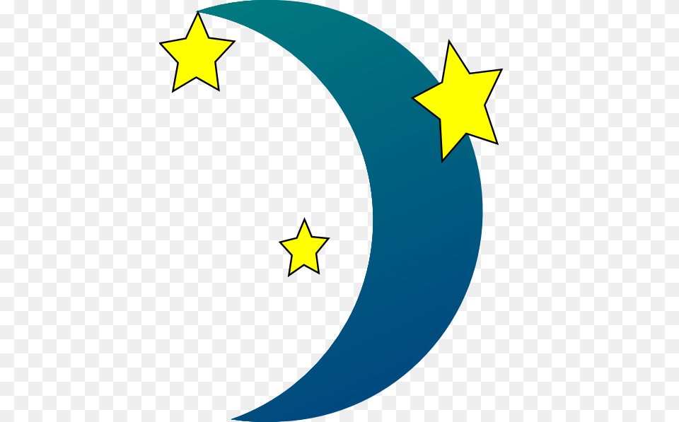Crescent Cliparts, Nature, Night, Outdoors, Star Symbol Png