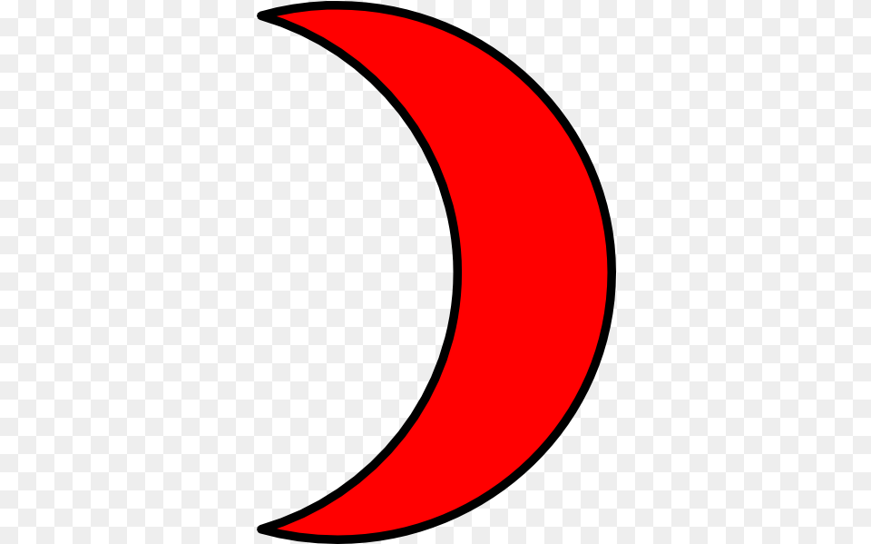 Crescent Half Moon Crescent Moon In Red, Astronomy, Nature, Night, Outdoors Free Transparent Png