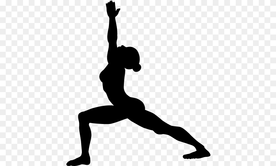 Crescent Lunge Yoga Standing Poses, Gray Free Png
