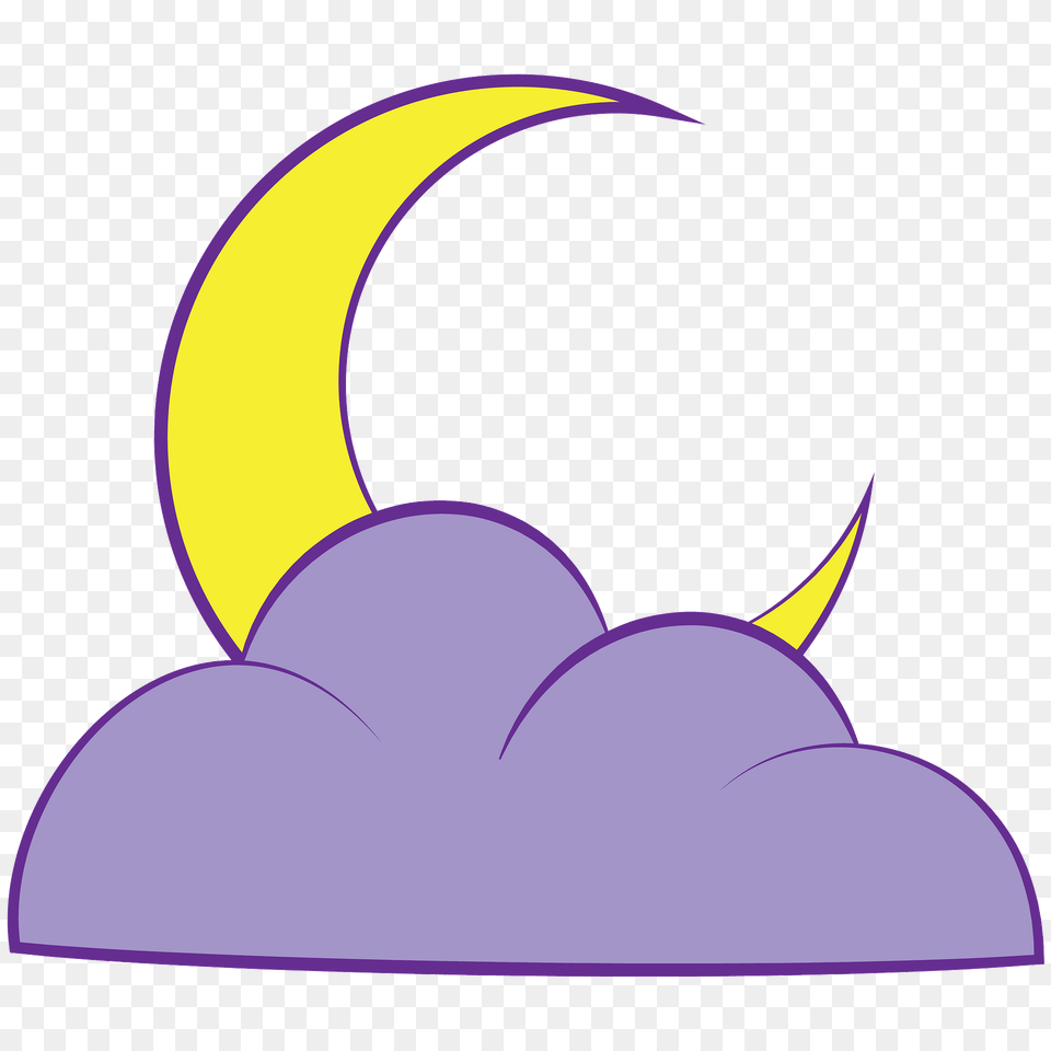 Crescent Moon And Cloud Clipart, Nature, Night, Outdoors, Astronomy Free Png Download