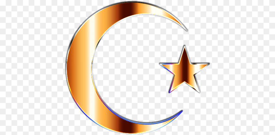 Crescent Moon And Star Circle, Star Symbol, Symbol, Nature, Night Png Image