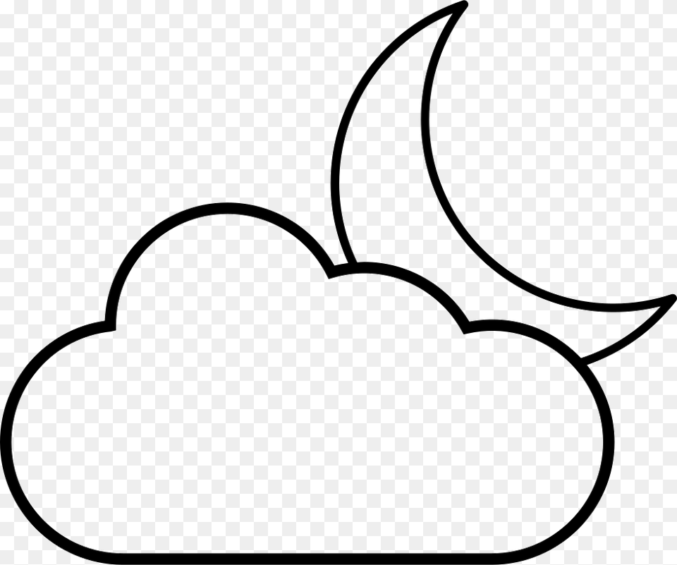 Crescent Moon Behind A Cloud Icon Free Download, Smoke Pipe, Food, Fruit, Plant Png