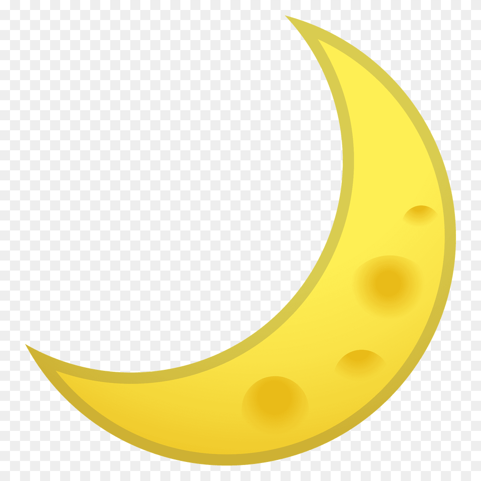 Crescent Moon Emoji Clipart, Astronomy, Outdoors, Night, Nature Free Transparent Png