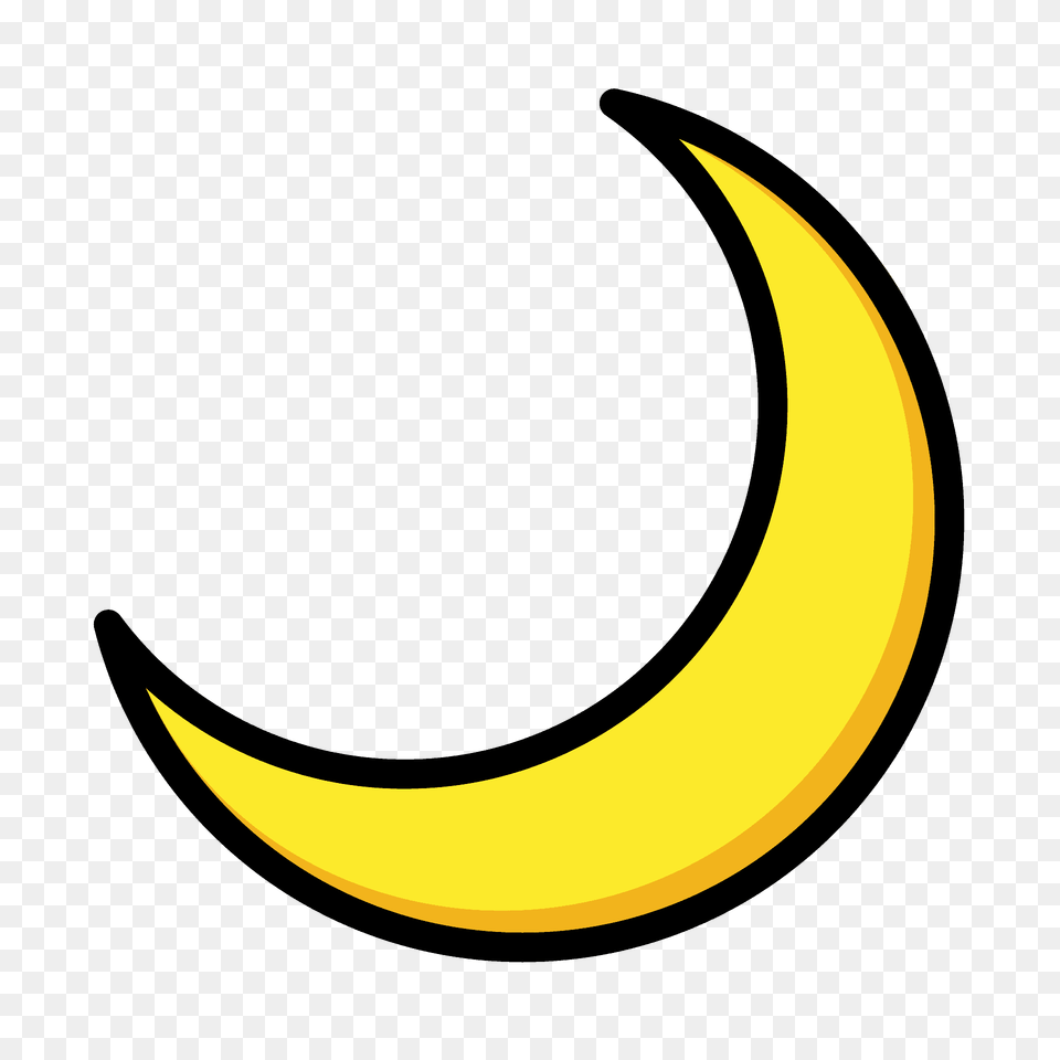 Crescent Moon Emoji Clipart, Astronomy, Nature, Night, Outdoors Free Png Download