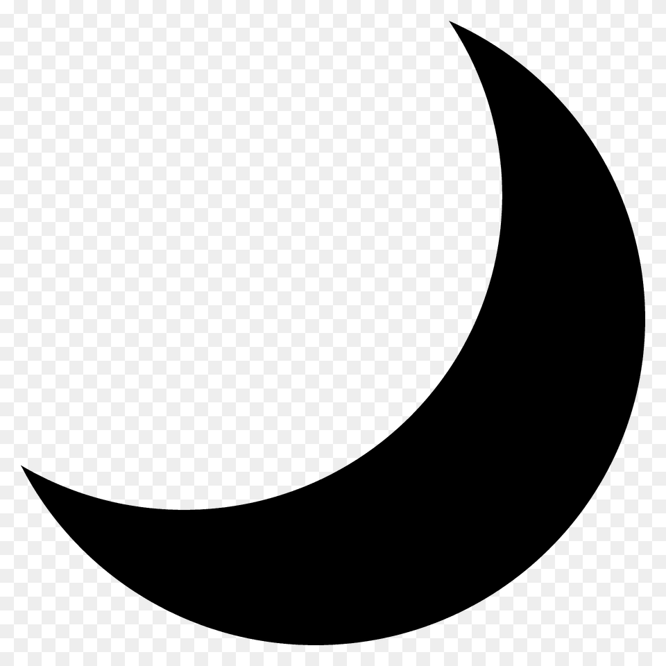 Crescent Moon Emoji Clipart, Astronomy, Nature, Night, Outdoors Free Transparent Png