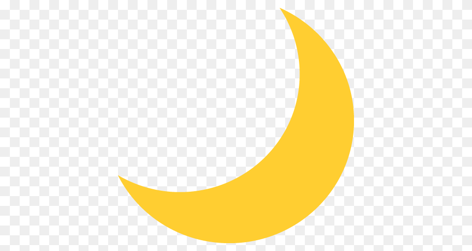 Crescent Moon Emoji For Facebook Email Sms Id Emoji, Astronomy, Nature, Night, Outdoors Free Png
