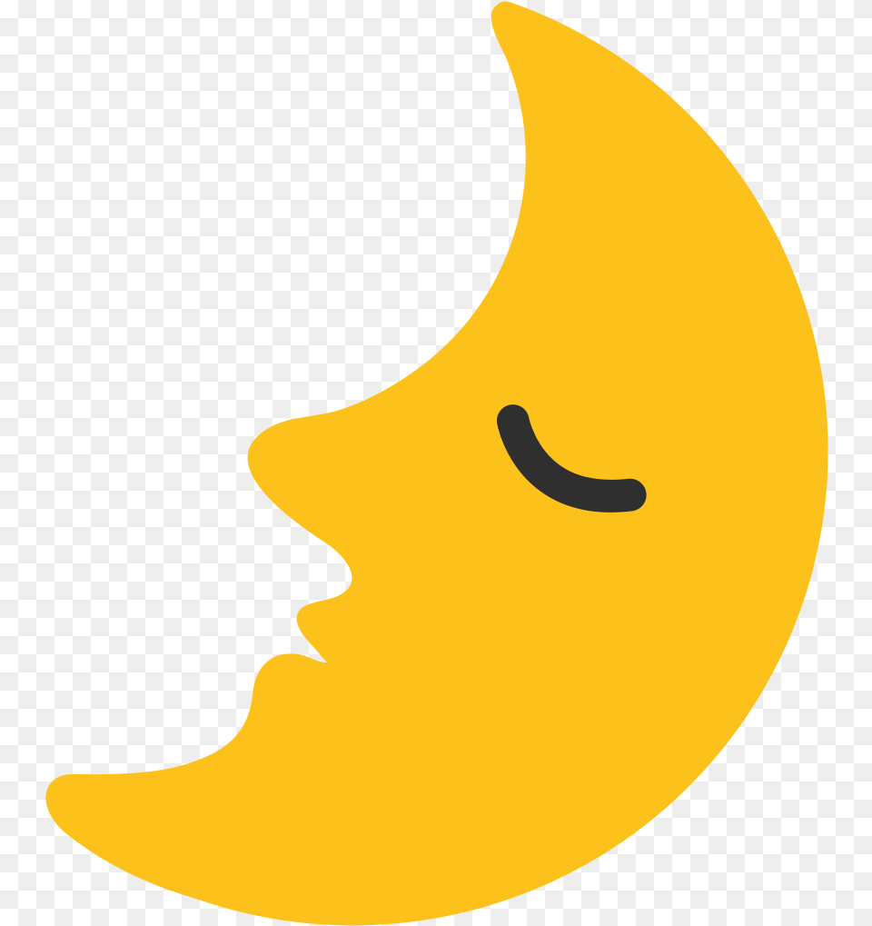 Crescent Moon Emoji Moon Emoji Transparent, Astronomy, Nature, Night, Outdoors Png