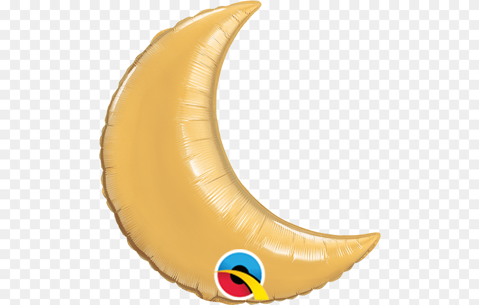 Crescent Moon Foil Balloons Crescent Moon, Banana, Food, Fruit, Plant Png
