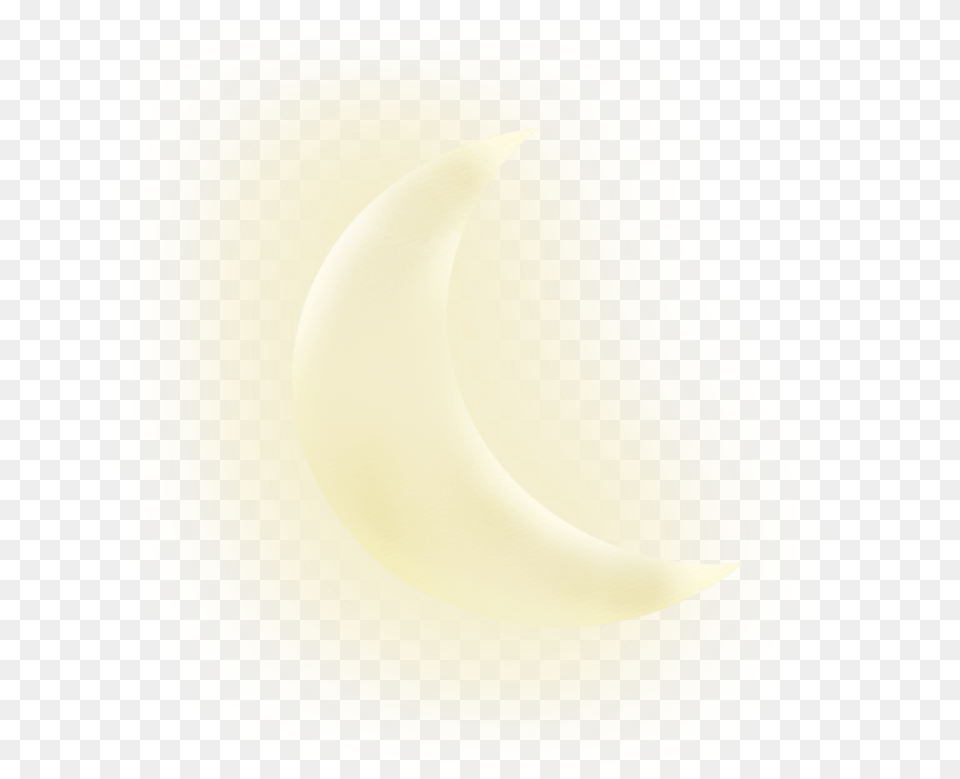 Crescent Moon Glowing Glowing Half Moon, Plate, Butter, Food Png Image