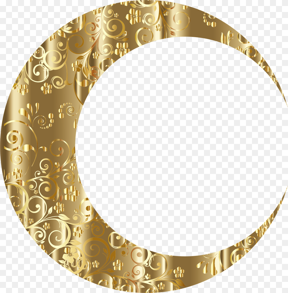 Crescent Moon Gold, Accessories, Disk Free Transparent Png