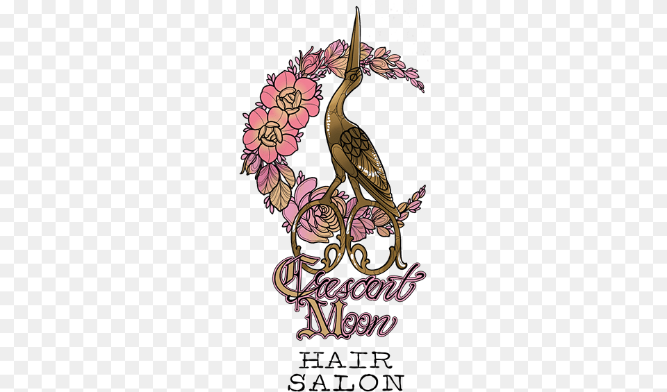 Crescent Moon Hair, Art, Graphics, Floral Design, Pattern Free Png