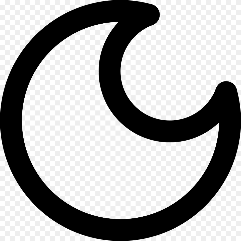 Crescent Moon Icon, Symbol, Text Png