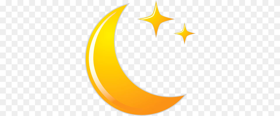 Crescent Moon Icon Half Moon With Star, Astronomy, Nature, Night, Outdoors Png