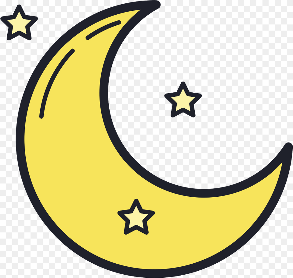 Crescent Moon Icon Sakuya Izayoi Touhou Cute, Night, Nature, Outdoors, Banana Free Transparent Png
