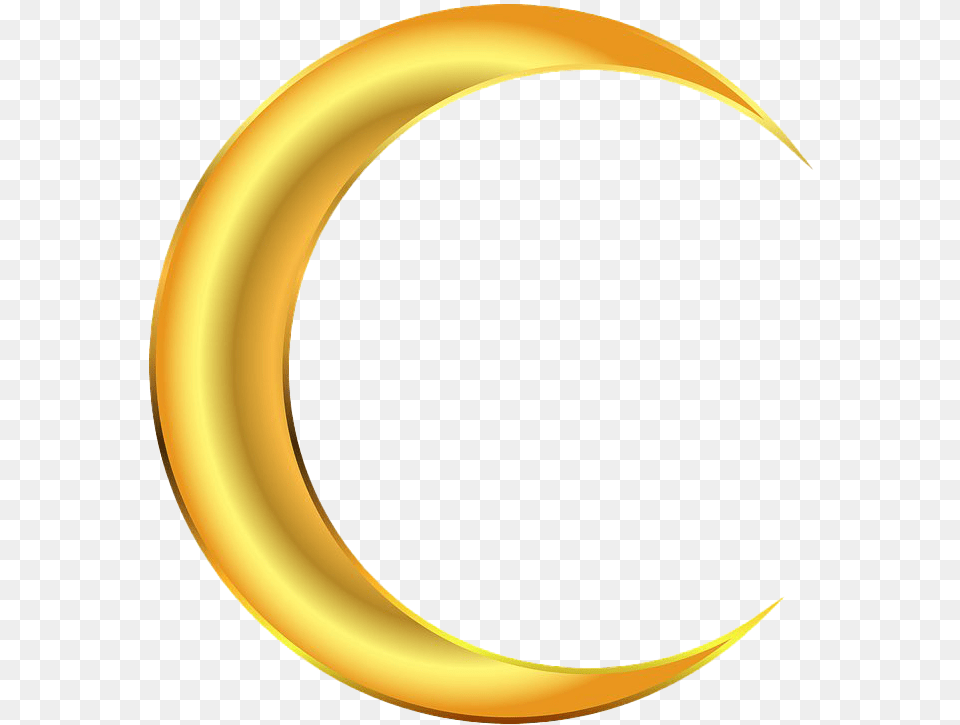 Crescent Moon Images Gold Crescent Moon, Astronomy, Nature, Night, Outdoors Free Png Download
