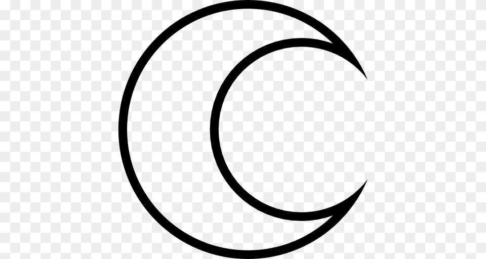 Crescent Moon Outline, Astronomy, Nature, Night, Outdoors Free Transparent Png
