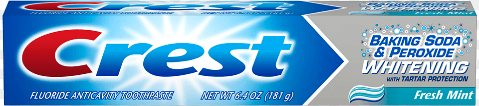 Crest Baking Soda Amp Peroxide Whitening Toothpaste With Crest Whitening Gel Toothpaste Png