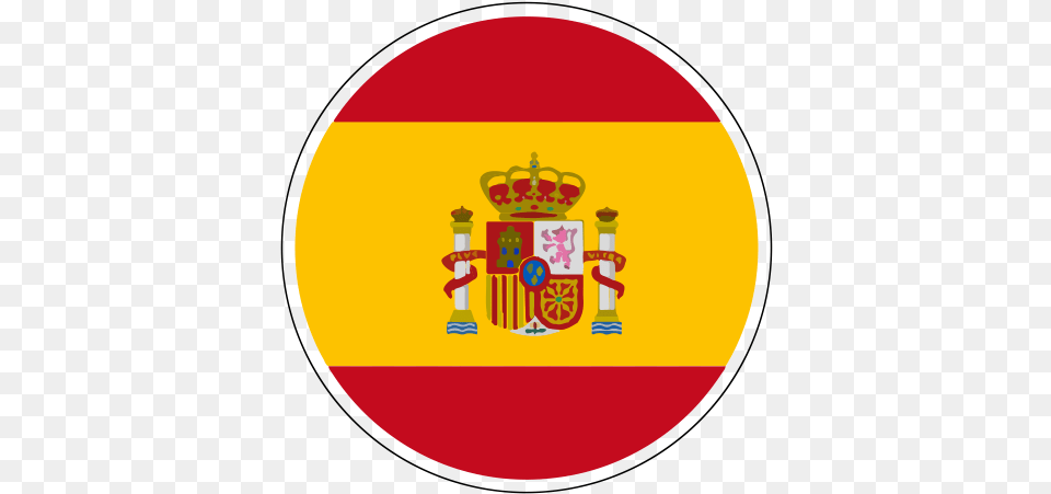 Crest Icon Library Circle Spanish Flag, Logo, Emblem, Person, Symbol Free Png