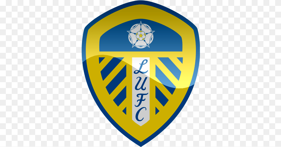 Crest Logo Leeds United Badge, Symbol, Armor, Shield Free Png Download