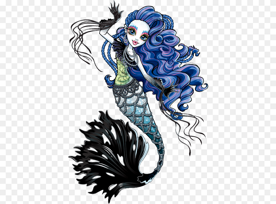 Crest Monster High Mermaid Girl, Adult, Person, Female, Woman Png Image