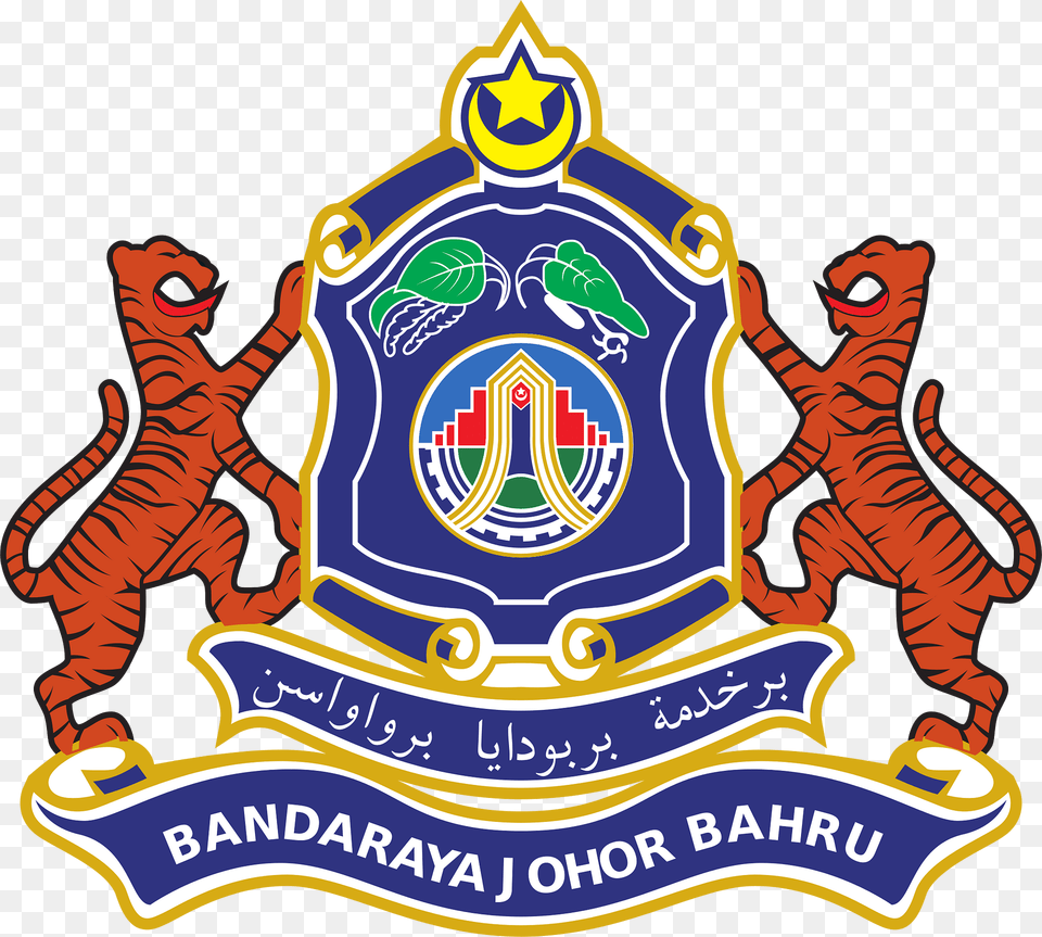 Crest Of Johor Bahru Clipart, Badge, Logo, Symbol, Emblem Free Transparent Png