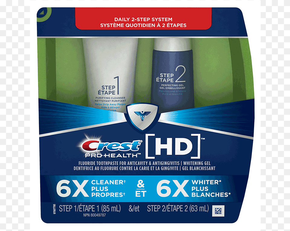 Crest Pro Health Hd Daily 2 Step System Crest Pro Health Hd, Advertisement, Bottle, Poster, Business Card Png