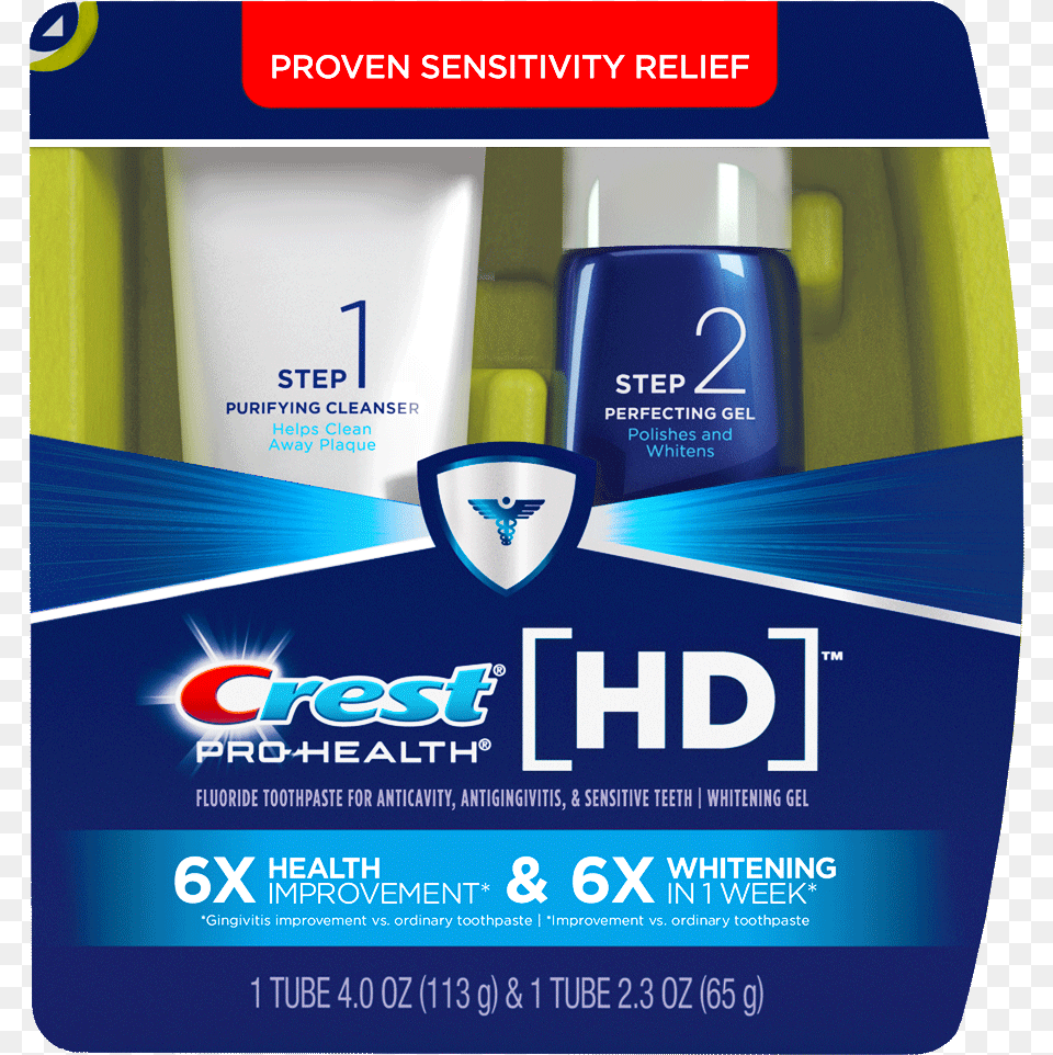 Crest Pro Health Hd Daily Two Step Toothpaste System, Advertisement, Bottle, Poster, Cosmetics Free Png Download