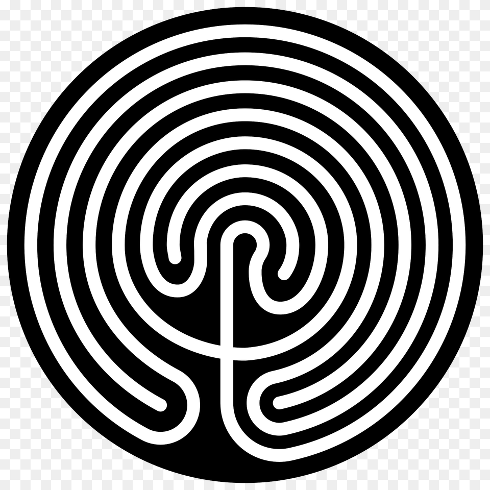 Cretan Labyrinth Circular Disc Clipart, Spiral, Maze Free Transparent Png