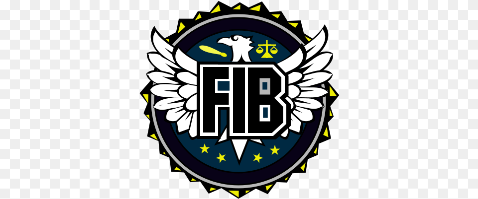 Crew Emblems Fib Logo Gta 5, Emblem, Symbol, Badge Free Png Download