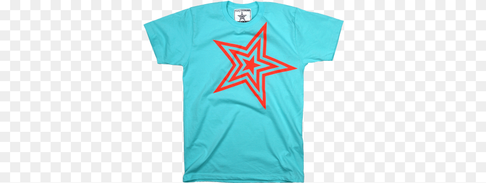 Crew Neck, Clothing, T-shirt, Star Symbol, Symbol Free Png Download