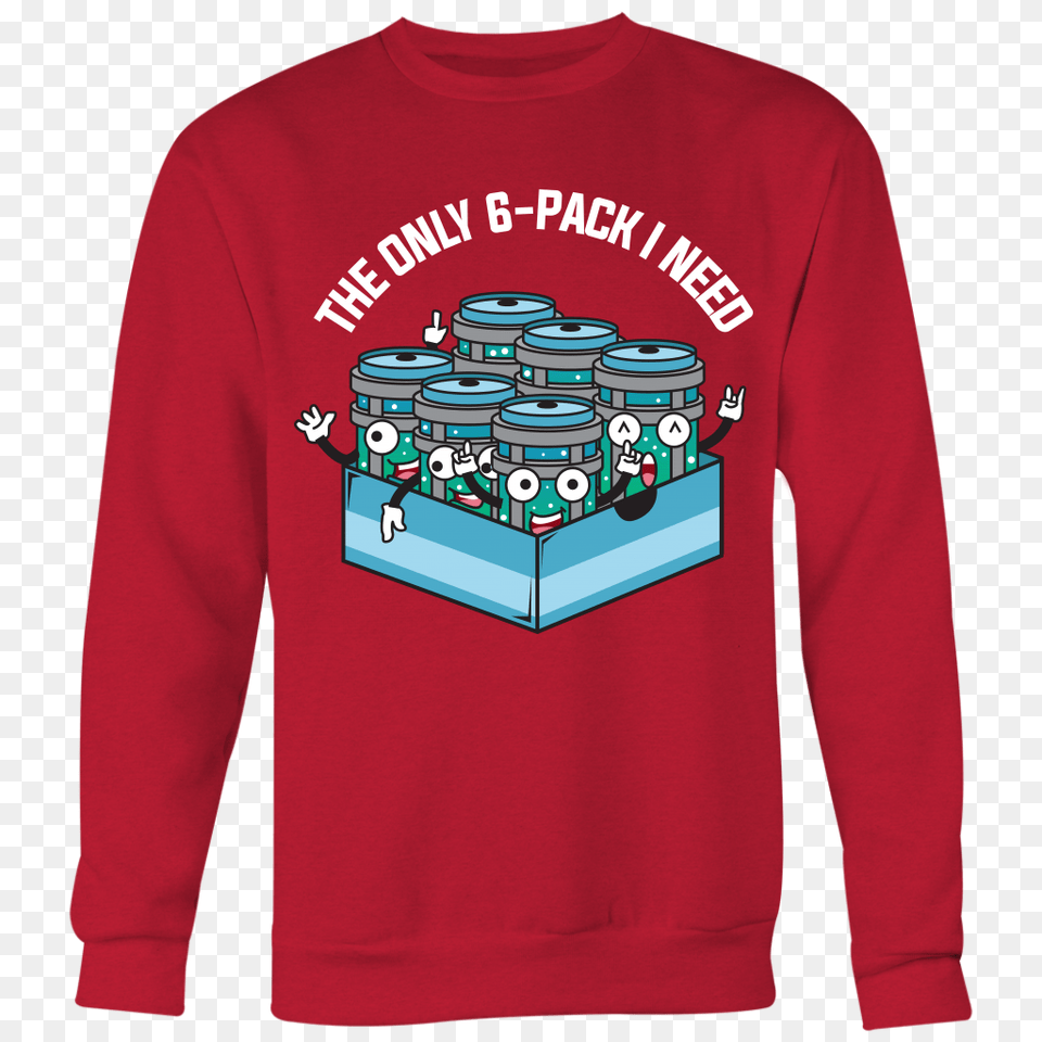 Crewneck Sweatshirt Chug Jug Six Pack Champion Royale, Clothing, Knitwear, Long Sleeve, Sleeve Free Png Download