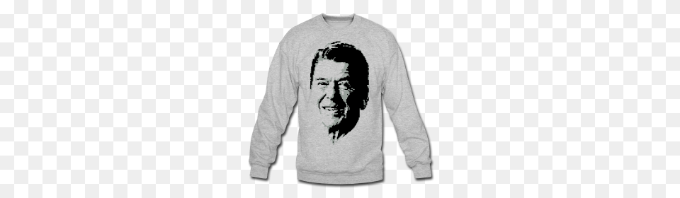 Crewneck Sweatshirt Clothes Ronald Reagan, Clothing, Sweater, Sleeve, Long Sleeve Png