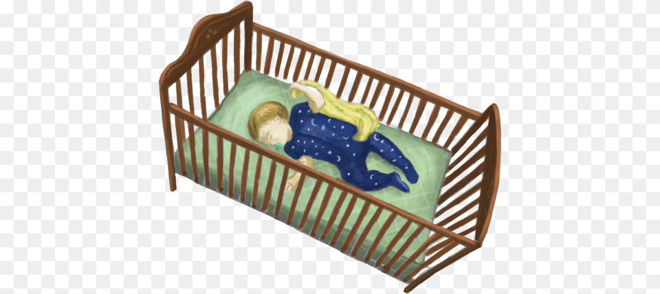 Crib Lib, Furniture, Infant Bed, Baby, Person Png Image