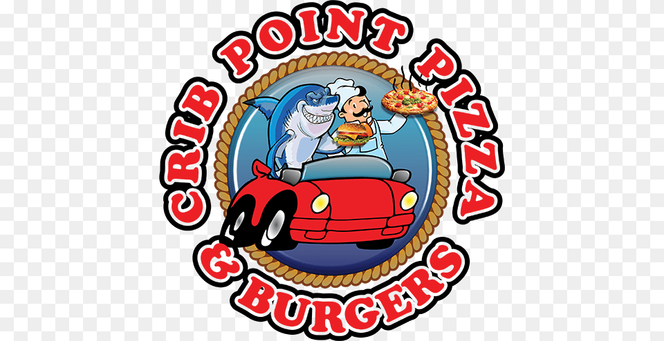 Crib Point Pizza N Pasta Order Online, Burger, Food, Logo, Car Png Image