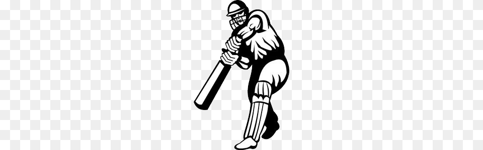 Cricket, People, Person, Stencil Free Png