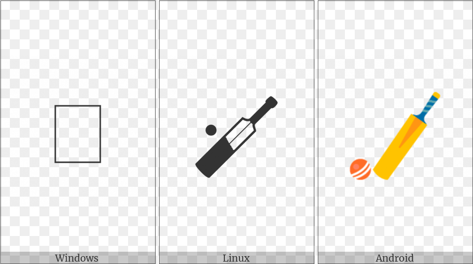 Cricket Bat And Ball On Various Operating Systems Masonry Trowel, Sword, Weapon Free Transparent Png