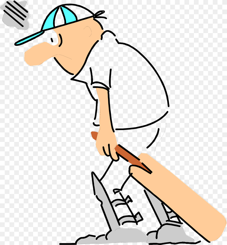 Cricket Clipart Transparent Cricket Cartoons Transparent, Clothing, Hat, People, Person Free Png