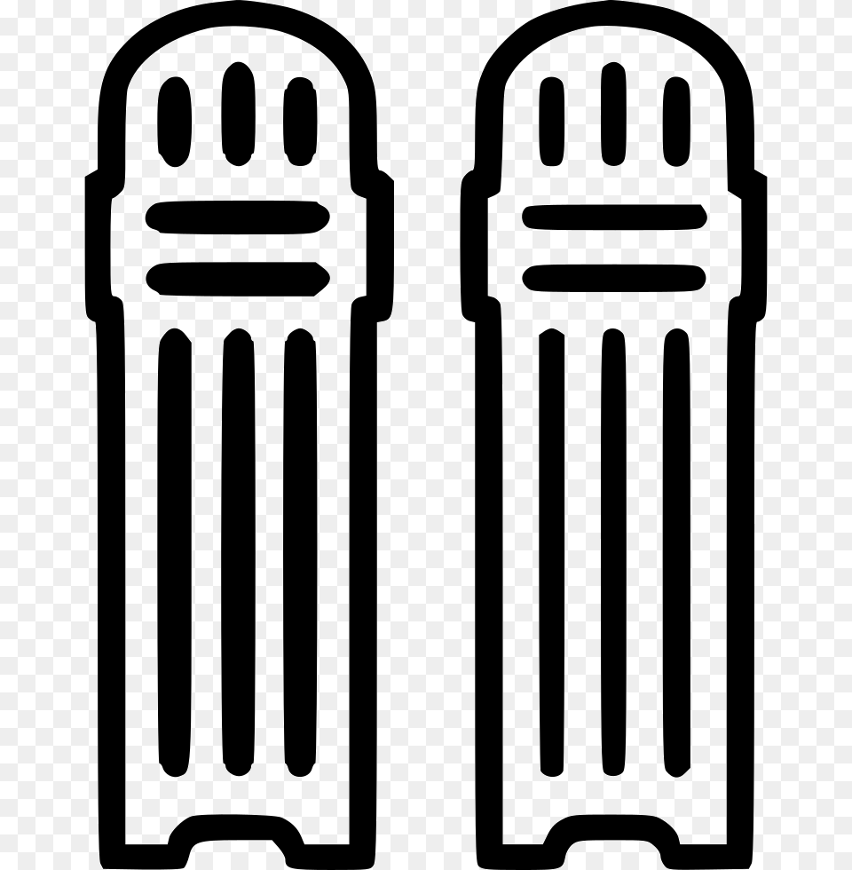 Cricket Pad Leg Protection Saety Cricket Pads Clip Art, Electrical Device, Microphone, Stencil, Smoke Pipe Free Png Download