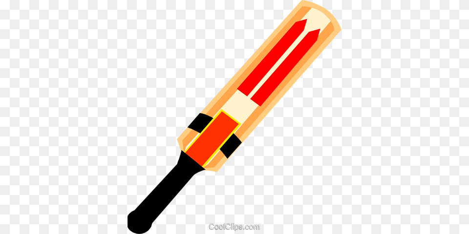 Cricket Paddle Royalty Vector Clip Art Illustration Cricket Bat, Blade, Dagger, Knife, Weapon Free Transparent Png