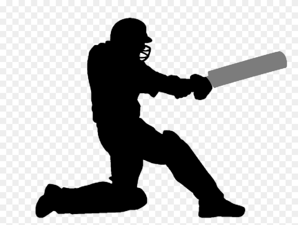Cricket Photos Vector Clipart, Silhouette, Person Png Image