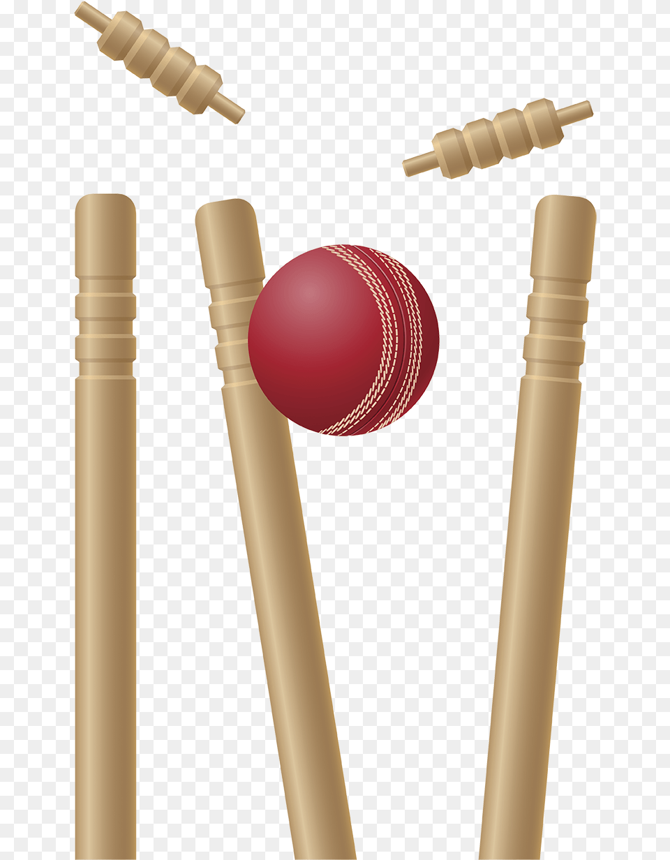 Cricket Stumps Pic Cricket Bat And Ball And Wickets, Cricket Ball, Sport, Croquet Free Png Download