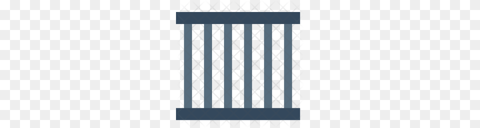 Crime Prisoner Cell Block Prison Jail Criminal Icon, Fence, Blackboard Png