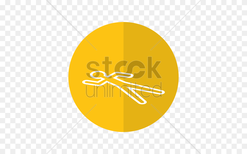 Crime Scene Marker Vector Image, Gold, Cutlery Free Png Download