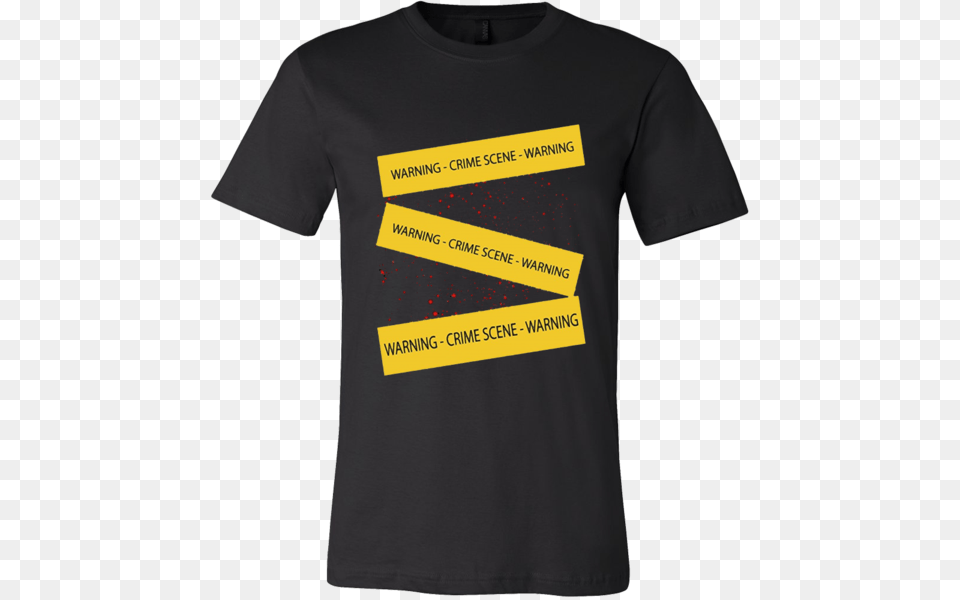 Crime Scene Tape Shirt With Blood Stains For Halloween Ordertees, Clothing, T-shirt Free Png Download